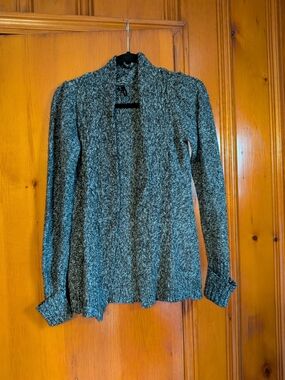 Maurices Marled Open-Front Knit Cardigan - Gray